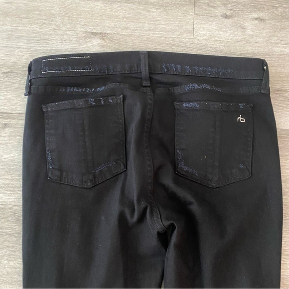 Rag & Bone black skinny distressed jean - Picture 5 of 11